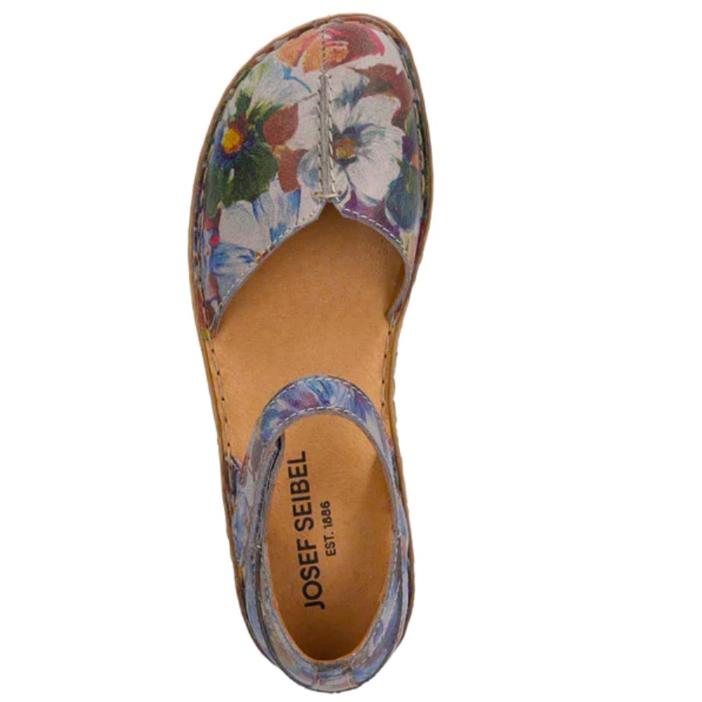 Josef Seibel Rosalie 42” Floral Closed Toe Sandal Women’s NWT US 6-6.5 - Picture 4 of 5